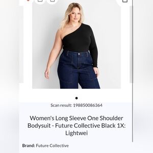 Future Collective Long Sleeve One Shoulder Bodysuit